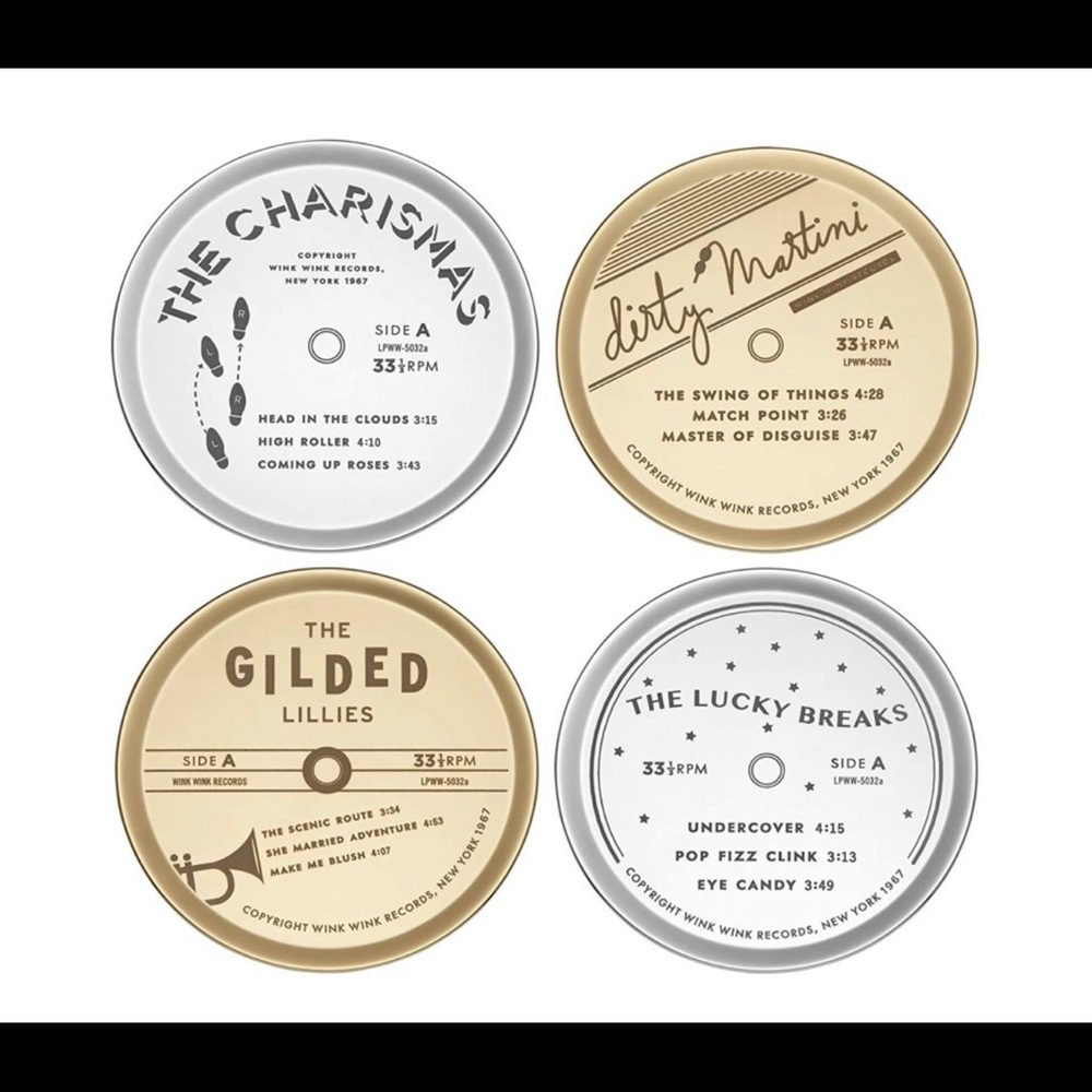NIB Kate Spade Two of a Kind Coaster Set